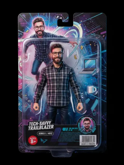 Example AI action figure created with Toyify