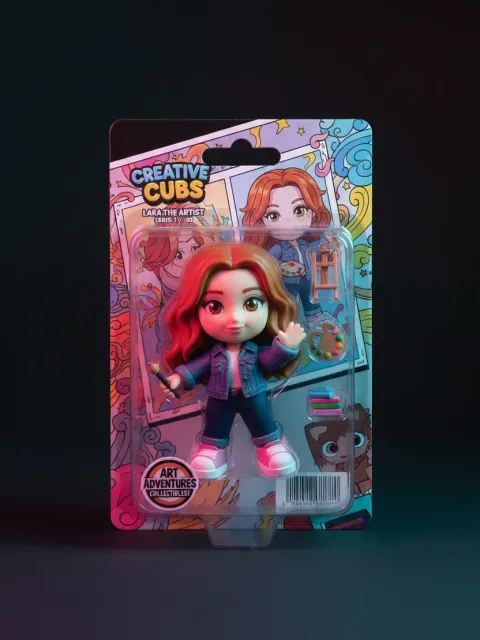 The same person as a Chibi style AI figure, made with Toyify